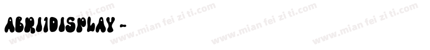 Abri1Display 字体转换